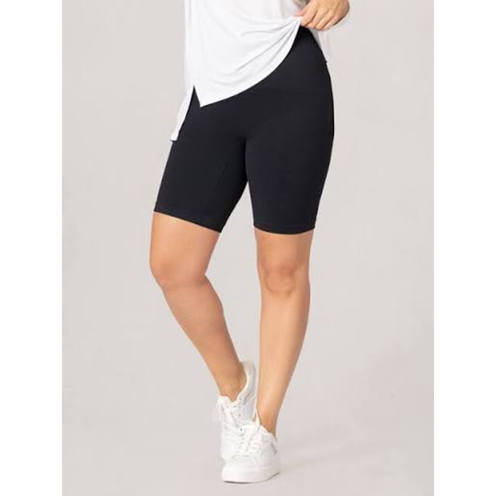 Shapermint Fresh Control Mid Waist Shaper Bike Shorts Black Size Large NWT